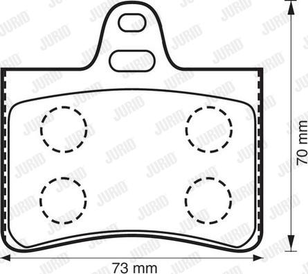 Jurid 573028JC - Set placute frana,frana disc parts5.com