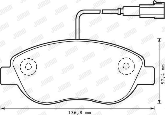 Jurid 573075J - Brake Pad Set, disc brake parts5.com