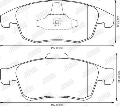 Jurid 573192J - Set placute frana,frana disc parts5.com