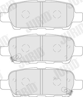 Jurid 573890J - Set placute frana,frana disc parts5.com