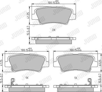 Jurid 573816J - Set placute frana,frana disc parts5.com