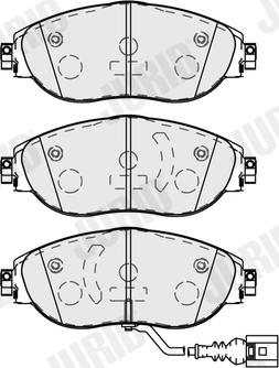 Jurid 573838J - Σετ τακάκια, δισκόφρενα parts5.com