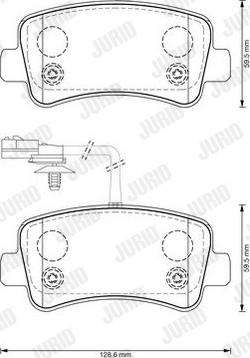 Jurid 573359J - Set placute frana,frana disc parts5.com