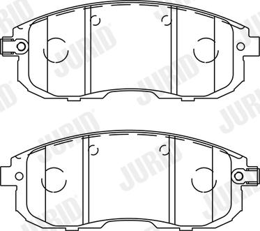 Jurid 573304J - Brake Pad Set, disc brake parts5.com