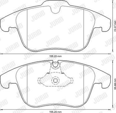 Jurid 573311J - Set placute frana,frana disc parts5.com