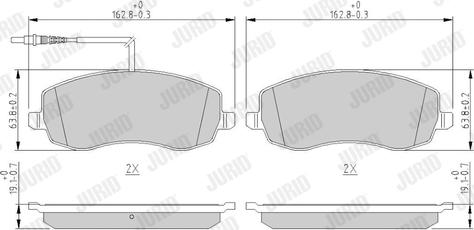 Jurid 573327J - Set placute frana,frana disc parts5.com