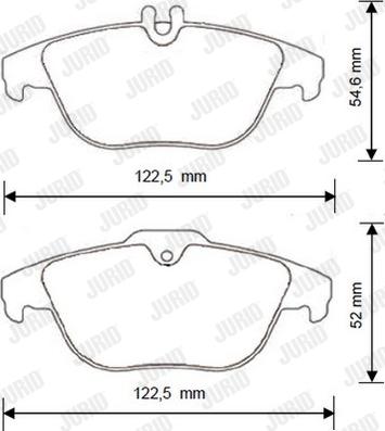 Jurid 573248JC - Σετ τακάκια, δισκόφρενα parts5.com