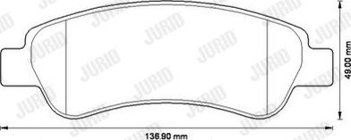 Jurid 573274J - Set placute frana,frana disc parts5.com