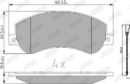 Jurid 573275J - Set placute frana,frana disc parts5.com