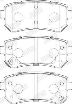 Jurid 573757J - Komplet zavornih oblog, ploscne (kolutne) zavore parts5.com