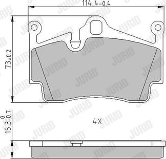 Jurid 573769J - Brake Pad Set, disc brake parts5.com