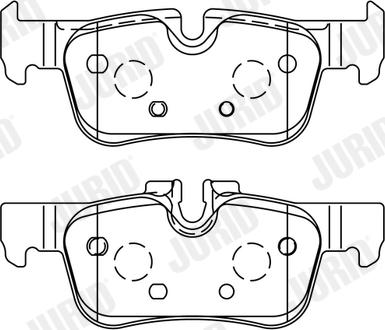 Jurid 573767J - Set placute frana,frana disc parts5.com