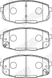 Jurid 573730J - Komplet zavornih oblog, ploscne (kolutne) zavore parts5.com