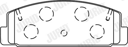 Jurid 572490J - Set placute frana,frana disc parts5.com