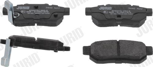 Jurid 572473J - Set placute frana,frana disc parts5.com