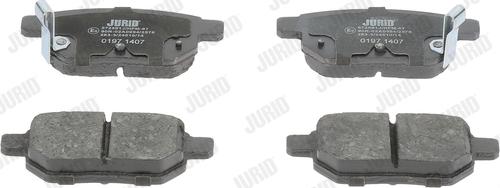 Jurid 572591J - Zestaw klocków hamulcowych, hamulce tarczowe parts5.com