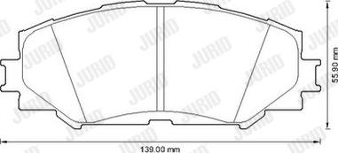 Jurid 572598JC - Set placute frana,frana disc parts5.com