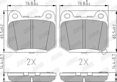 Jurid 572558J - Piduriklotsi komplekt,ketaspidur parts5.com