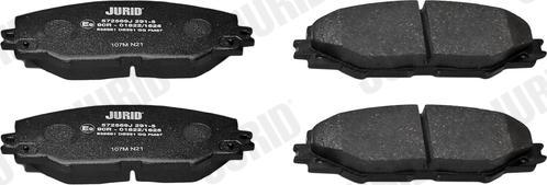 Jurid 572569J - Set placute frana,frana disc parts5.com