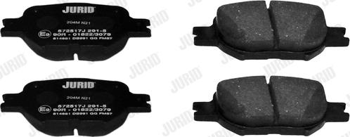 Jurid 572517J - Set placute frana,frana disc parts5.com