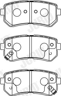 Jurid 572604J - Set placute frana,frana disc parts5.com