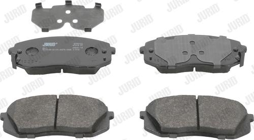 Jurid 572612J - Sada brzdových destiček, kotoučová brzda parts5.com