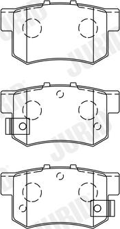 Jurid 572138J - Kit de plaquettes de frein, frein à disque parts5.com