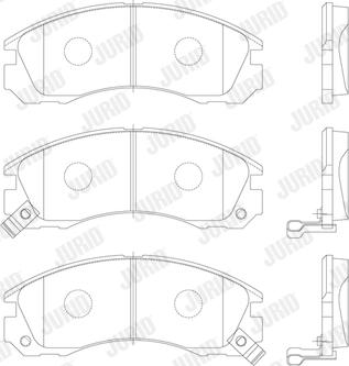 Jurid 572370J - Set placute frana,frana disc parts5.com