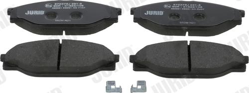 Jurid 572378J - Sada brzdových destiček, kotoučová brzda parts5.com