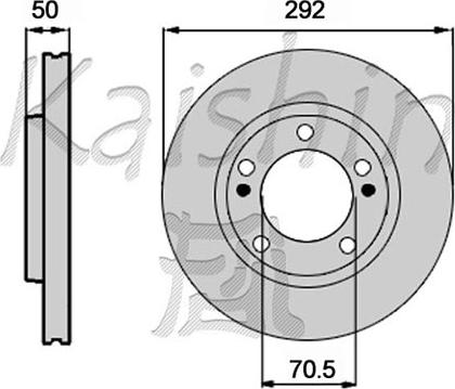 KRAFT AUTOMOTIVE 6051663 - Brake Disc parts5.com