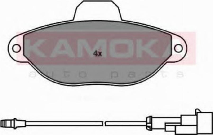 Kamoka 1011850 - Sada brzdových destiček, kotoučová brzda parts5.com