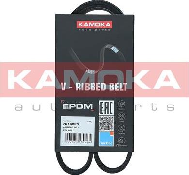 Kamoka 7014020 - Pasek klinowy wielorowkowy parts5.com