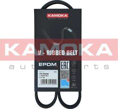 Kamoka 7016008 - Pasek klinowy wielorowkowy parts5.com