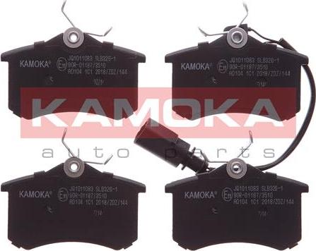 Kamoka JQ1011083 - Fékbetétkészlet, tárcsafék parts5.com