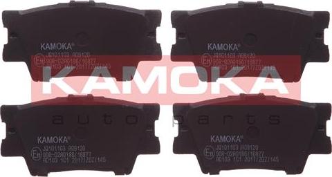 Kamoka JQ101103 - Комплект спирачно феродо, дискови спирачки parts5.com