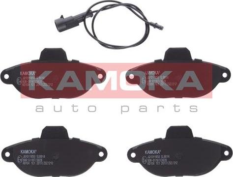 Kamoka JQ1011850 - Sada brzdových destiček, kotoučová brzda parts5.com