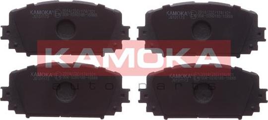 Kamoka JQ101173 - Комплект спирачно феродо, дискови спирачки parts5.com