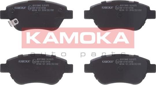 Kamoka JQ1013840 - Σετ τακάκια, δισκόφρενα parts5.com