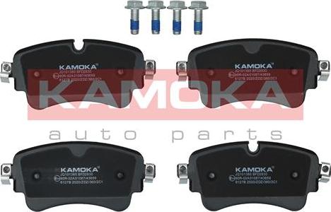 Kamoka JQ101380 - Piduriklotsi komplekt,ketaspidur parts5.com