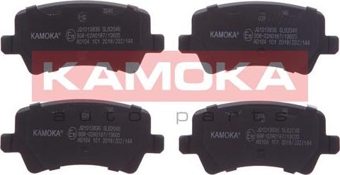 Kamoka JQ1013836 - Komplet pločica, disk-kočnica parts5.com