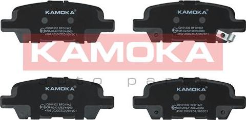 Kamoka JQ101332 - Juego de pastillas de freno parts5.com