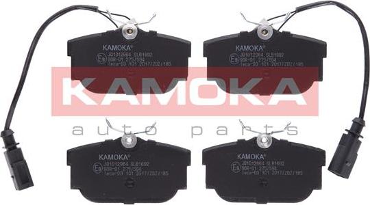 Kamoka JQ1012964 - Kit de plaquettes de frein, frein à disque parts5.com