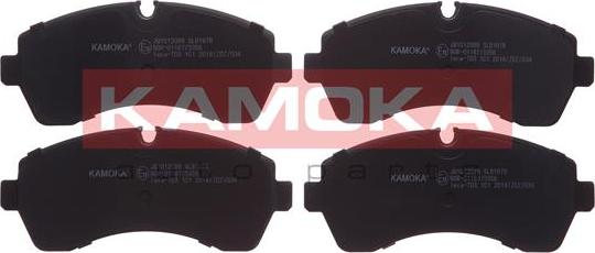 Kamoka JQ1012089 - Sada brzdových destiček, kotoučová brzda parts5.com