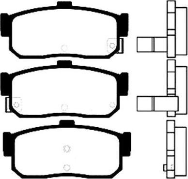 SAKURA 601-10-4000 - Brake Pad Set, disc brake parts5.com