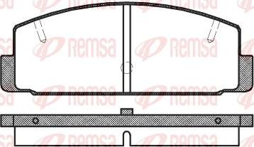 DJ Parts BP1351 - Brake Pad Set, disc brake parts5.com