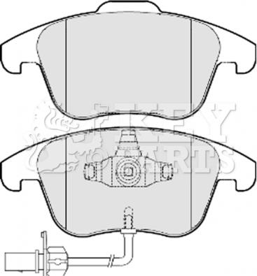 VW 8K0 698 151 P - Brake Pad Set, disc brake parts5.com