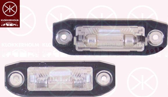 Klokkerholm 90090850 - Φωτισμός πινακίδας κυκλοφορίας parts5.com