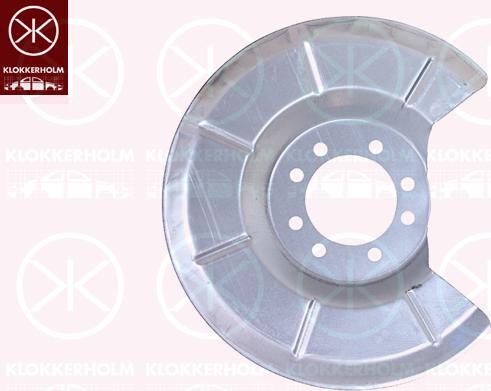 Klokkerholm 9009870 - Ochranný plech proti rozstreku, Brzdový kotúč parts5.com