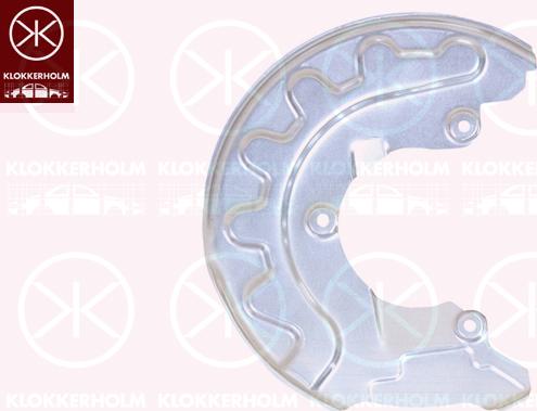 Klokkerholm 7516378 - Lim za zaštitu od prskanja, kočni disk parts5.com