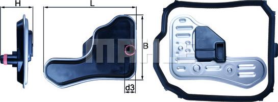 KNECHT HX 148D - Hydrauliikkasuodatin, automaattivaihteisto parts5.com